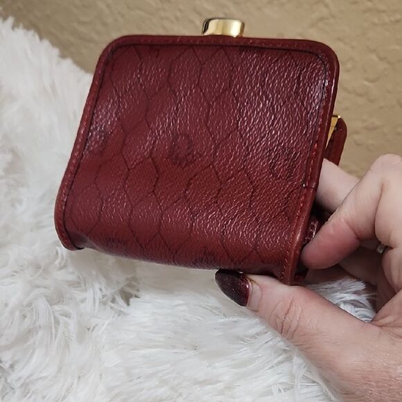 Dior Red Vintage Trotter Coin Purse - Picture 6 of 6